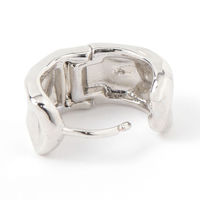 デントメタルフープピアス シルバー LAKOLE/ラコレ