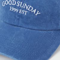 ウォッシュドロゴキャップ ブルー LAKOLE/ラコレ