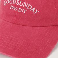 ウォッシュドロゴキャップ レッド LAKOLE/ラコレ