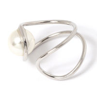 パールロールラインイヤーカフ2 シルバー LAKOLE/ラコレ