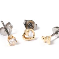 プチモチーフMIXピアス5点セット2 ゴールド LAKOLE/ラコレ