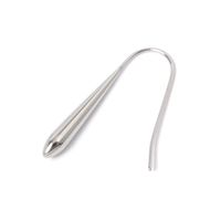 ステンレス華奢ドロップピアス2 シルバー LAKOLE/ラコレ