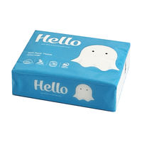 ティッシュペーパー Hello（ハロー）コンパクトソフトパック150組 ユニバーサル・ペーパー 1個（4パック）