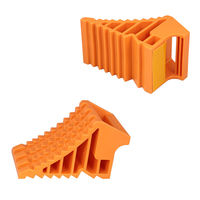 ジェットイノウエ 乗用車用タイヤストッパー 2個セット トラロープ付 車輪止め 509985 1セット