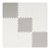 アイリスオーヤマ マット ジョイントマット 30×30cm 厚み2cm リバーシブル JMRV-318 グレー/ホワイト 1セット(18枚入)