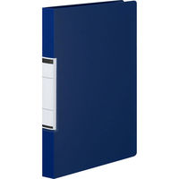アスクル　リングファイル　PP製表紙　A4タテ　丸型2穴　背幅27mm　ブルー　青　ユーロスタイル オリジナル（わけあり品）
