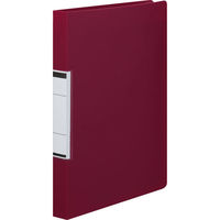 アスクル　リングファイル　PP製表紙　A4タテ　丸型2穴　背幅27mm　レッド　赤　ユーロスタイル オリジナル（わけあり品）