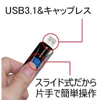 トランセンド UUSBメモリ 16GB SB3.2 Gen1 JetFlash790 ブラック TS16GJF790K 1個