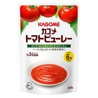 カゴメ トマトピューレー 約3倍濃縮＜トマト6個分使用＞ 200g 1セット（1個×2）パウチ