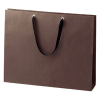 【軒先渡し】ストア・エキスプレス ショルダーバッグ ブラウン無地紙袋 幅60×奥行10×高さ42cm 36005-396 1セット（50枚）（直送品）