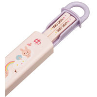 スケーター ABS2AMAG 抗菌食洗機対応スライド箸&箸箱セット 【ラビットガーデン】 695995-ABS2AMAG 1個（直送品）