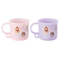 スケーター KE5AAGW 抗菌 食洗機対応 プラコップ 2P 【プリンセス 25】 697067-KE5AAGW 1個（直送品）