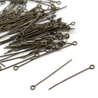 日本紐釦貿易(Nippon Chuko) 9ピン 0.7×30mm 約100本入 アンティークゴールド A12-35 1セット(5袋)（直送品）