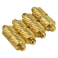 日本紐釦貿易(Nippon Chuko) マグネットクラスプ シリンダー 4組入 ゴールド A12-515G 1セット(3袋、バラで計12（直送品）