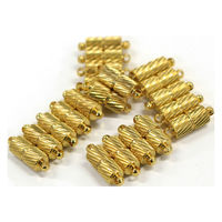 日本紐釦貿易(Nippon Chuko) マグネットクラスプ シリンダー 20組入 ゴールド A12-515G-20 1セット(20組)（直送品）