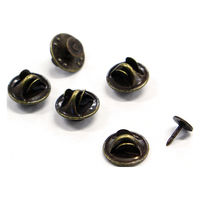日本紐釦貿易(Nippon Chuko) 蝶バネピン タイタックピン 台6mm 針約7mm 5個入 アンティークゴールド A12-509（直送品）