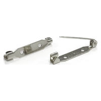 日本紐釦貿易 日本紐釦貿易(Nippon Chuko) 造花ピン 30mm 10本入 ニッケル AMZ30-10-S 1セット(5袋)（直送品）