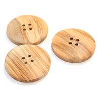 日本紐釦貿易 日本紐釦貿易(Nippon Chuko) オリーブボタン 30mm 3個 CG1221 1セット(3袋)（直送品）