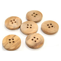 日本紐釦貿易 日本紐釦貿易(Nippon Chuko) オリーブボタン 18mm 6個 CG1218 1セット(3袋)（直送品）