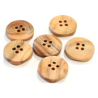 日本紐釦貿易 日本紐釦貿易(Nippon Chuko) オリーブボタン 15mm 6個 CG1223 1セット(3袋)（直送品）