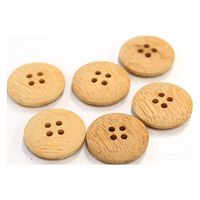 日本紐釦貿易 日本紐釦貿易(Nippon Chuko) ナチュラルボタン 18mm 6個 CG951 1セット(3袋)（直送品）