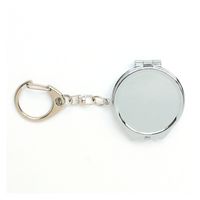 日本紐釦貿易 日本紐釦貿易(Nippon Chuko)NBK ミラーキーホルダー シルバー KE1452 1セット(5袋)（直送品）