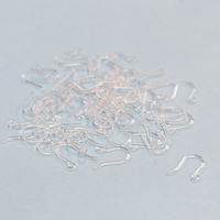 日本紐釦貿易 日本紐釦貿易(Nippon Chuko)NBK 樹脂フックピアス クリア 30組入 KE191-30 1セット(30組)（直送品）