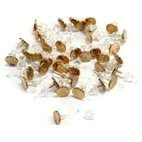 日本紐釦貿易 日本紐釦貿易(Nippon Chuko)NBK 樹脂ピアス 台付 20組入 ゴールド KE195-20 1セット(20組)（直送品）