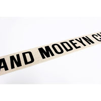 日本紐釦貿易(Nippon Chuko) 広幅 モードデザイン ロゴテープ コットン 巾約50mm 15m巻 生成 KLT3-7（直送品）