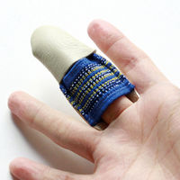 金亀糸業 レザーシンブル ダブル 内径約22mm/長さ73mm/巾28mm LH431002 LH431021 1セット(3個)（直送品）