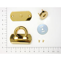 メルヘンアート 飾りマグネット金具 W47mm×H21mm(輪含まず) ゴールド 1個 G1084 ME-G1084 1袋（直送品）