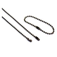 日本紐釦貿易(Nippon Chuko) ボールチェーン φ2.3mm×全長14cm 2本入 アンティークゴールド NS246-2T（直送品）