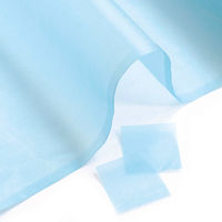 日本紐釦貿易(Nippon Chuko) 正絹 羽二重四匁 つまみ細工用 カット済生地 18mm みずいろ S60HB18-10（直送品）