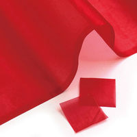 日本紐釦貿易(Nippon Chuko) 正絹 羽二重四匁 つまみ細工用 カット済生地 30mm あかね S60HB30-7（直送品）