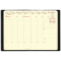 ２０２５年度４月始まりダイアリー クオバディス ビジネスプレステージ４　アンパラ 両面１週間バーチカル レッド 1冊（直送品）