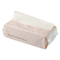 ペーパータオル アスクル オリジナルペーパータオル 中判・シングル 再生紙 クラフト 大容量 段ボール古紙使用 1個（300枚入） オリジナル（わけあり品）