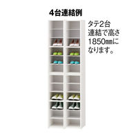 アール・エフ・ヤマカワ モジュラーシューズラックII ホワイト RFSR-LWH2 1台