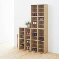 アール・エフ・ヤマカワ モジュラーシューズラックII ナチュラル RFSR-LNA2 1台