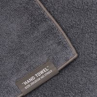 今治産ハンドタオル（シンプル） チャコール 1セット（1枚×2） LAKOLE/ラコレ