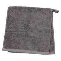 【LAKOLE/ラコレ】 【吸水速乾】フェイスタオル チャコール 1セット（1枚×2）