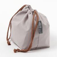 らこれキッズ シンプル巾着ランチバッグ ピンク LAKOLE/ラコレ