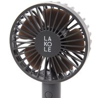 【LAKOLE/ラコレ】 2WAYスタンド付きハンディファン ブラック