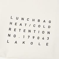 保温・保冷 ニュアンスカラースタッフランチバッグ アイボリー LAKOLE/ラコレ