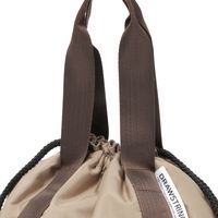 保温・保冷 ドローストリングランチバッグ ベージュ LAKOLE/ラコレ