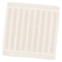 【LAKOLE/ラコレ】 今治産ハンドタオル（ボーダー） ホワイト 1セット（1枚×2）