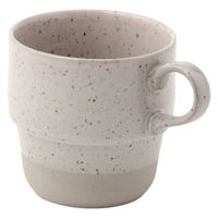 【LAKOLE/ラコレ】 SMOKY塗分けマグカップ スモーキーホワイト 1セット（1個×2）