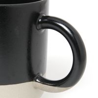 【LAKOLE/ラコレ】 美濃焼き塗分けマグカップ ブラック