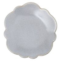 たたら作りレリーフ皿 グレー 1セット（1枚×2） LAKOLE/ラコレ