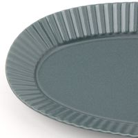 KACHO-SENオーバルプレート（L） ダークグレー LAKOLE/ラコレ