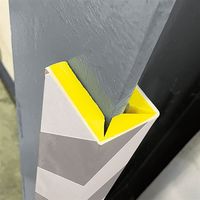 カーボーイ トラ柄反射クッション 挟み込み型 1m トラ柄(グレー/ホワイト) 内幅20mm TH-H0120GYWH 1セット(2個)（直送品）